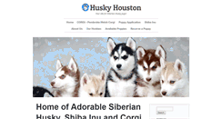 Desktop Screenshot of huskyhouston.com